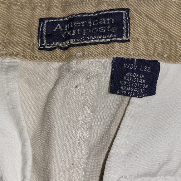 American Outpost Men's Tan Relaxed Straight Leg Pants, W30xL32 - Picture 6 of 8